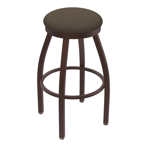 25" Swivel Counter Stool, Bronze Finish, Canter Earth Seat